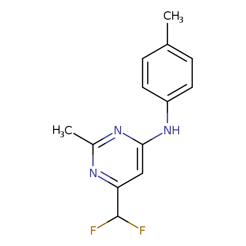 6-(difluoromethyl)-2-methyl-N-(4-methylphenyl)pyrimidin-4-amine