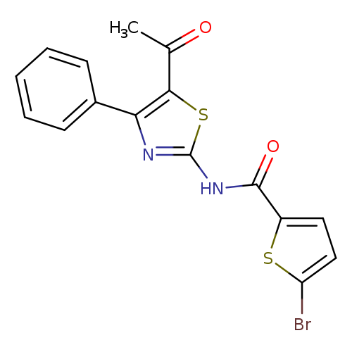 N-(5-acetyl-4-phenyl-1,3-thiazol-2-yl)-5-bromothiophene-2-carboxamide