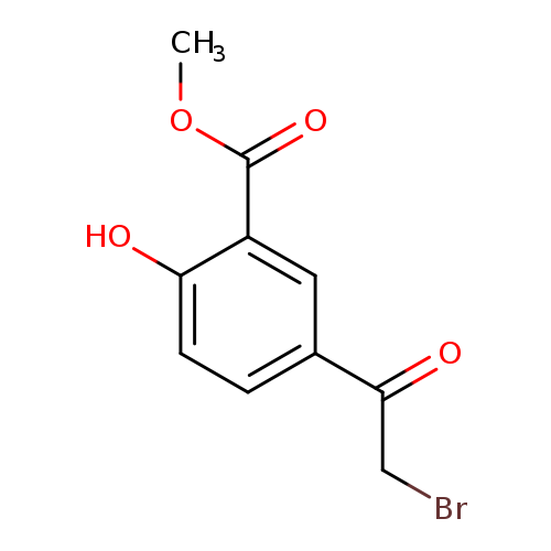 Benzoic acid, 5-(2-broMoacetyl)-2-hydroxy-, Methyl ester