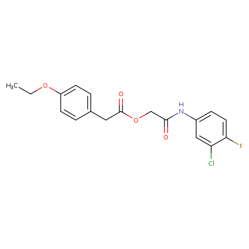 [(3-chloro-4-fluorophenyl)carbamoyl]methyl 2-(4-ethoxyphenyl)acetate