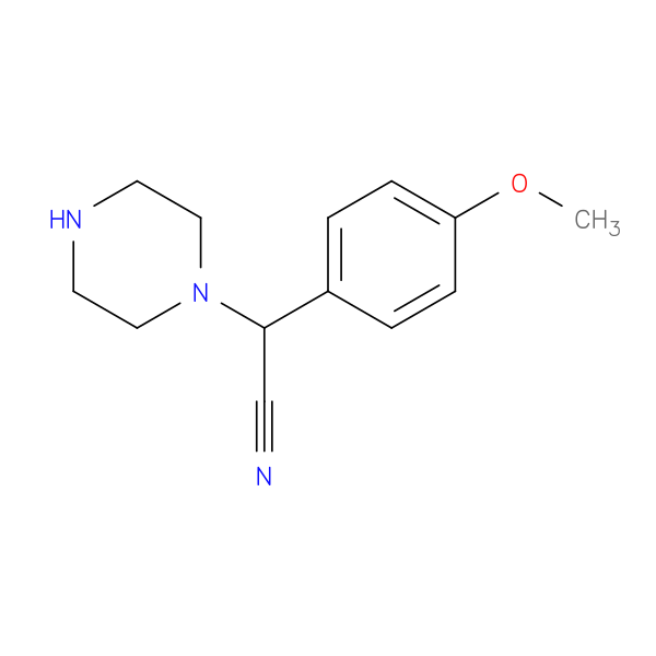 (4-Methoxyphenyl)(piperazin-1-yl)acetonitrile