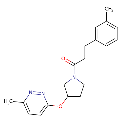 3-(3-methylphenyl)-1-{3-[(6-methylpyridazin-3-yl)oxy]pyrrolidin-1-yl}propan-1-one