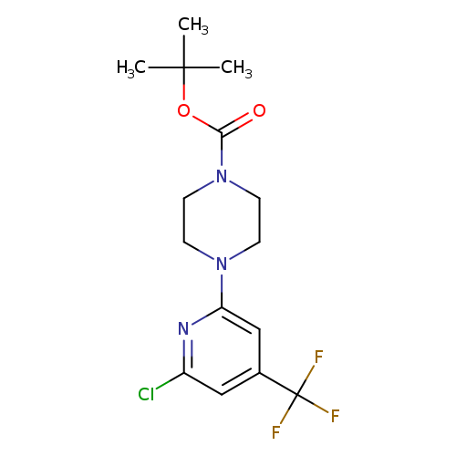 tert-butyl 4-[6-chloro-4-(trifluoromethyl)-2-pyridyl]piperazine-1-carboxylate