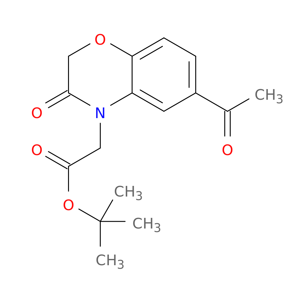 tert-butyl 2-(6-acetyl-3-oxo-3,4-dihydro-2H-1,4-benzoxazin-4-yl)acetate