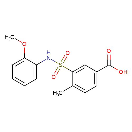 3-[(2-methoxyphenyl)sulfamoyl]-4-methylbenzoic acid