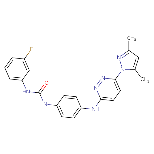 1-(4-{[6-(3,5-dimethyl-1H-pyrazol-1-yl)pyridazin-3-yl]amino}phenyl)-3-(3-fluorophenyl)urea