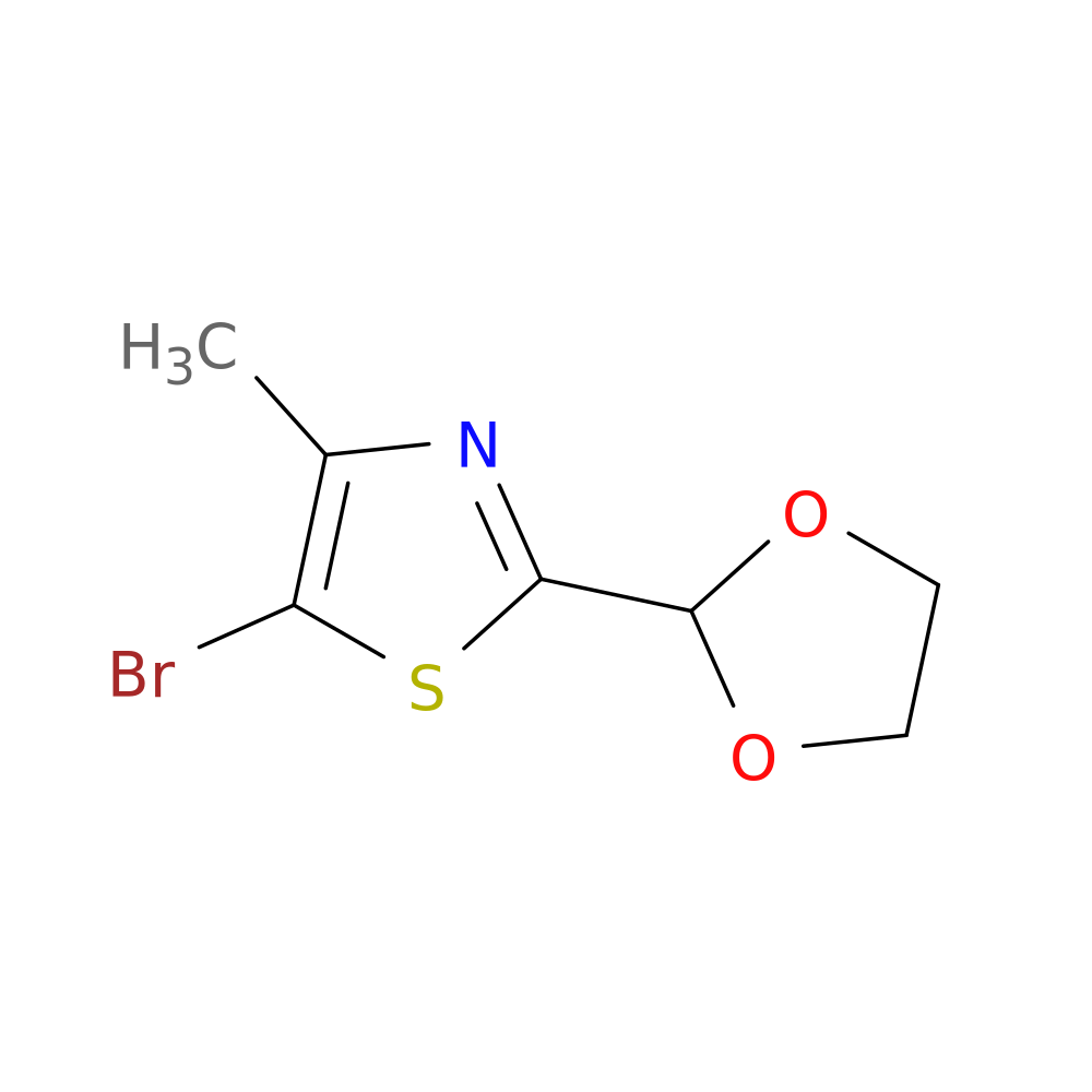 5-Bromo-2-(1,3-dioxolan-2-yl)-4-methyl-1,3-thiazole