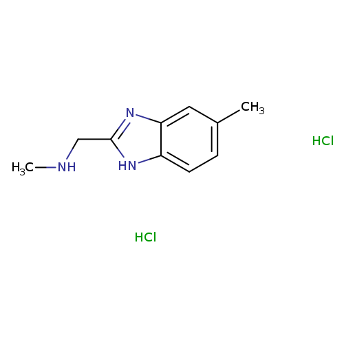 N-methyl-1-(5-methyl-1H-benzimidazol-2-yl)methanamine dihydrochloride