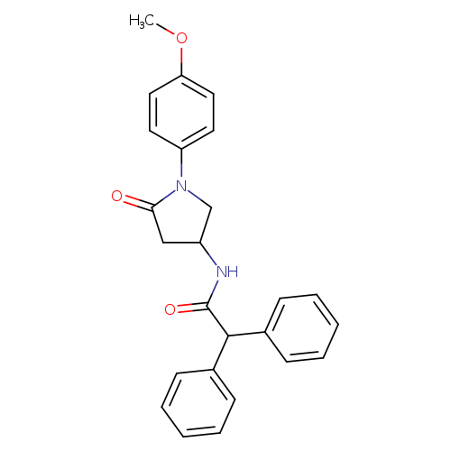 N-[1-(4-methoxyphenyl)-5-oxopyrrolidin-3-yl]-2,2-diphenylacetamide