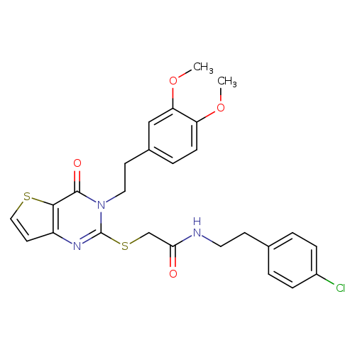 N-[2-(4-chlorophenyl)ethyl]-2-({3-[2-(3,4-dimethoxyphenyl)ethyl]-4-oxo-3H,4H-thieno[3,2-d]pyrimidin-2-yl}sulfanyl)acetamide