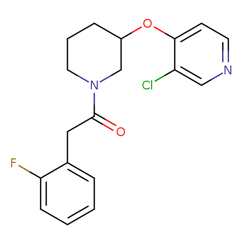 1-{3-[(3-chloropyridin-4-yl)oxy]piperidin-1-yl}-2-(2-fluorophenyl)ethan-1-one