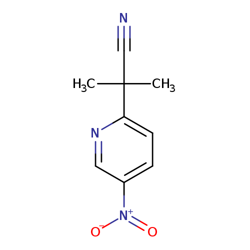 2-Methyl-2-(5-nitropyridin-2-yl)propanenitrile