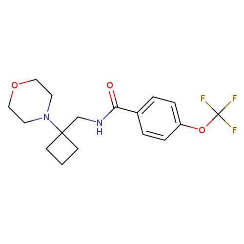 N-{[1-(morpholin-4-yl)cyclobutyl]methyl}-4-(trifluoromethoxy)benzamide