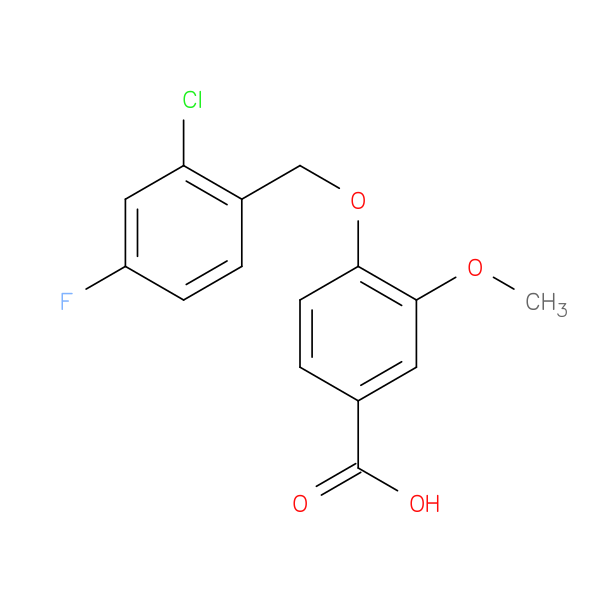 4-[(2-Chloro-4-fluorobenzyl)oxy]-3-methoxybenzoic acid