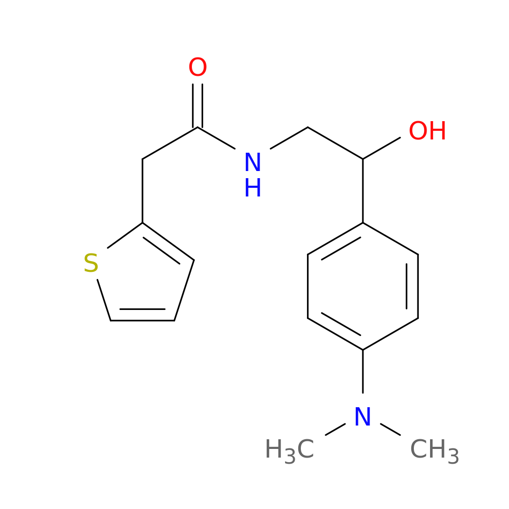 N-{2-[4-(dimethylamino)phenyl]-2-hydroxyethyl}-2-(thiophen-2-yl)acetamide