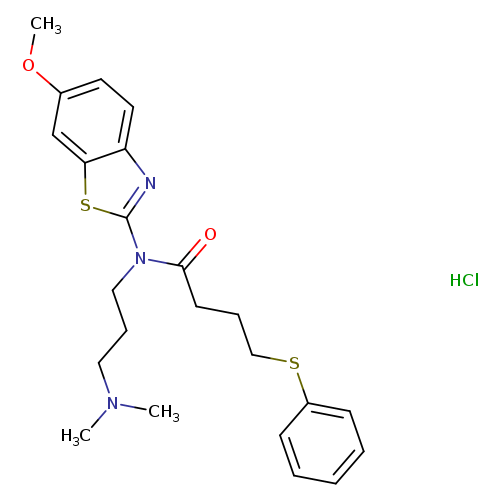 N-[3-(dimethylamino)propyl]-N-(6-methoxy-1,3-benzothiazol-2-yl)-4-(phenylsulfanyl)butanamide hydrochloride