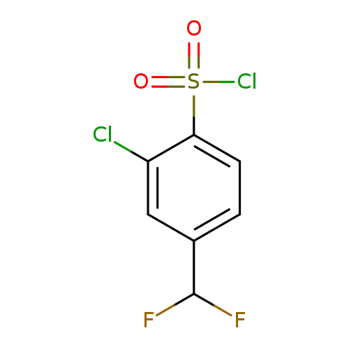 2-chloro-4-(difluoromethyl)benzene-1-sulfonyl chloride