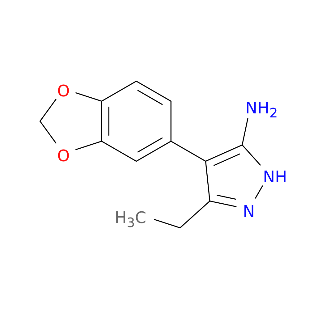 4-(1,3-dioxaindan-5-yl)-3-ethyl-1H-pyrazol-5-amine