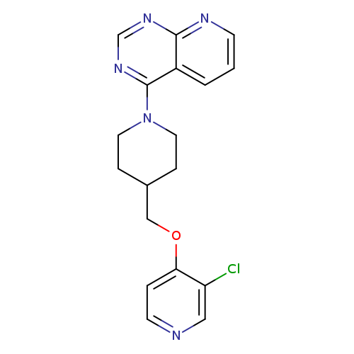 3-chloro-4-[(1-{pyrido[2,3-d]pyrimidin-4-yl}piperidin-4-yl)methoxy]pyridine