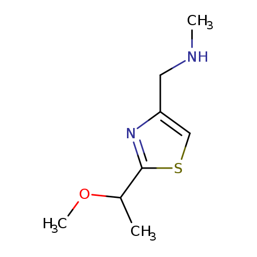 {[2-(1-methoxyethyl)-1,3-thiazol-4-yl]methyl}(methyl)amine