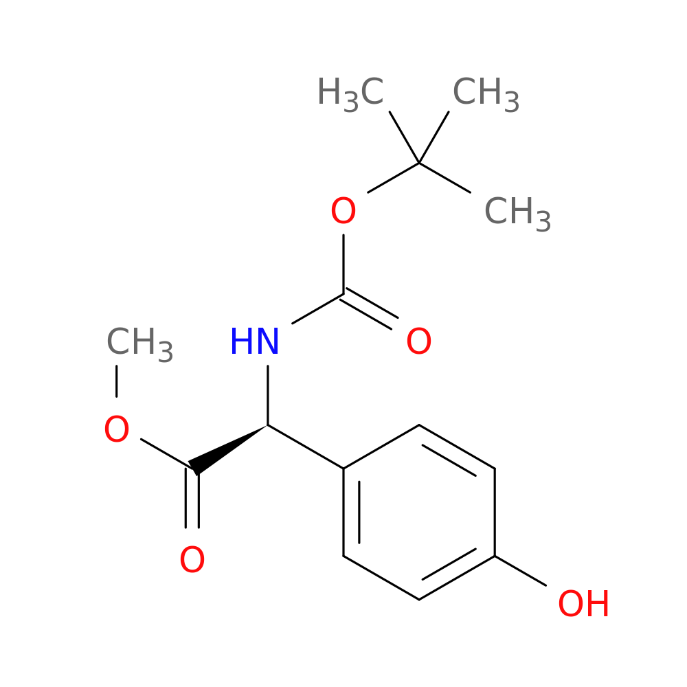 (S)-Methyl 2-((tert-butoxycarbonyl)amino)-2-(4-hydroxyphenyl)acetate
