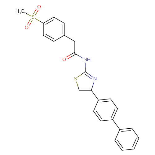 N-(4-{[1,1'-biphenyl]-4-yl}-1,3-thiazol-2-yl)-2-(4-methanesulfonylphenyl)acetamide