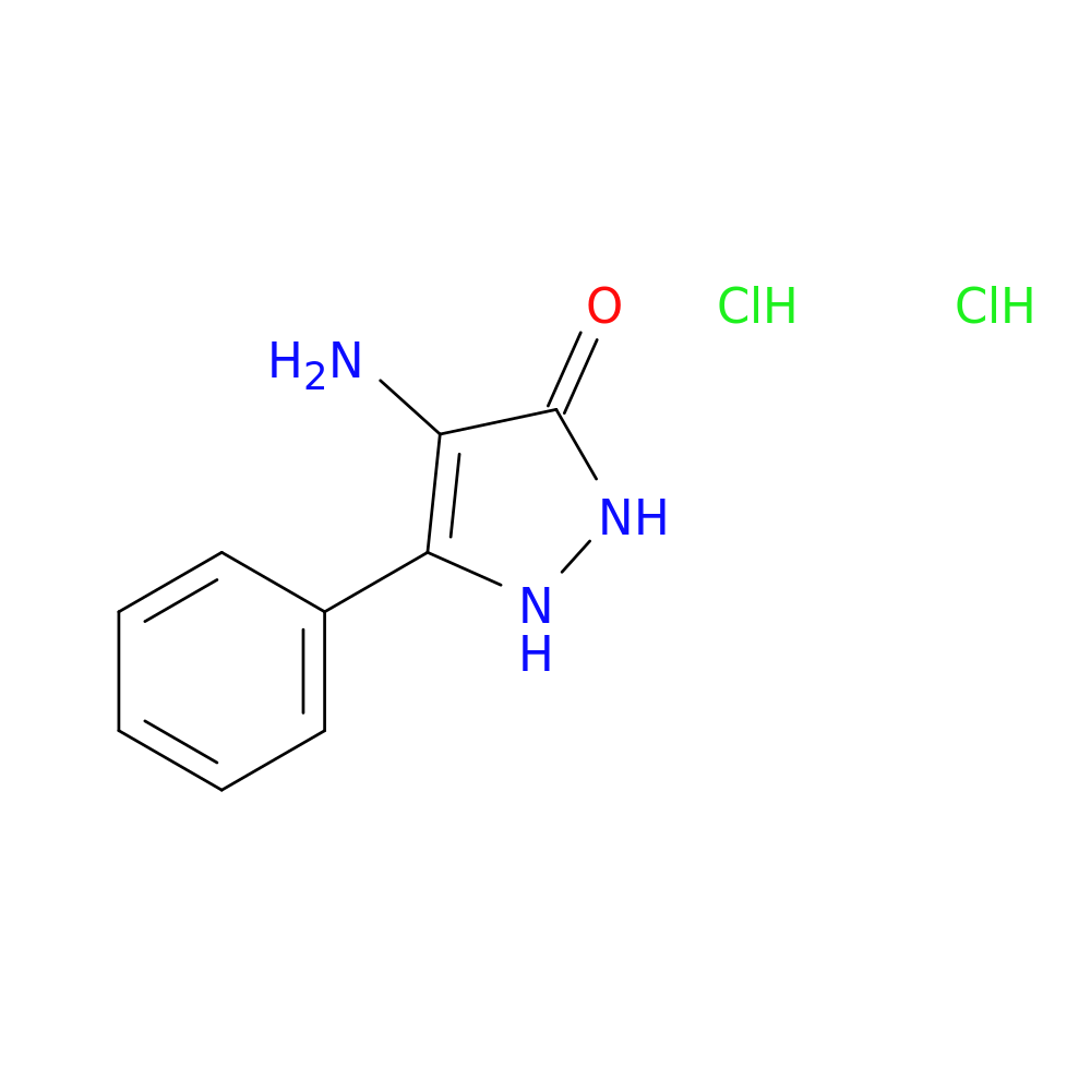 4-amino-5-phenyl-2,3-dihydro-1H-pyrazol-3-one dihydrochloride