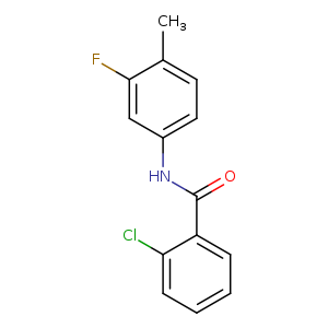 2-chloro-N-(3-fluoro-4-methylphenyl)benzamide