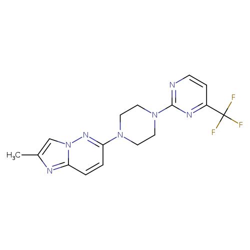 2-(4-{2-methylimidazo[1,2-b]pyridazin-6-yl}piperazin-1-yl)-4-(trifluoromethyl)pyrimidine