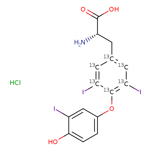 3,3',5-Triiodothyronine-(tyrosine ring-13C6) hydrochloride