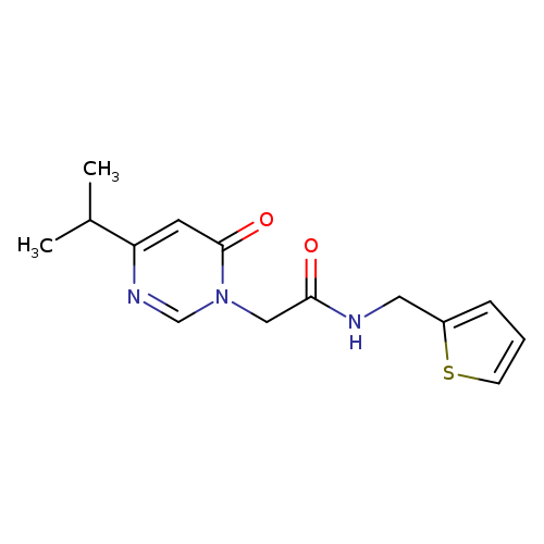 2-[6-oxo-4-(propan-2-yl)-1,6-dihydropyrimidin-1-yl]-N-[(thiophen-2-yl)methyl]acetamide