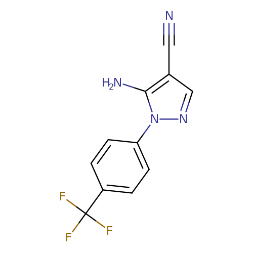 5-amino-1-[4-(trifluoromethyl)phenyl]-1H-pyrazole-4-carbonitrile