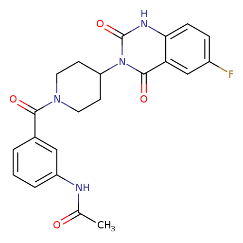 N-{3-[4-(6-fluoro-2,4-dioxo-1,2,3,4-tetrahydroquinazolin-3-yl)piperidine-1-carbonyl]phenyl}acetamide