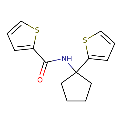 N-[1-(thiophen-2-yl)cyclopentyl]thiophene-2-carboxamide