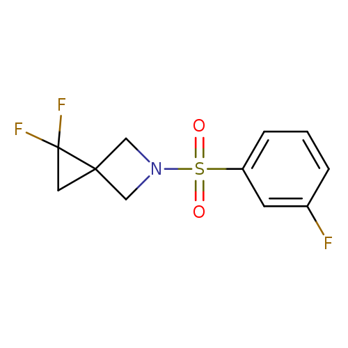 1,1-difluoro-5-(3-fluorobenzenesulfonyl)-5-azaspiro[2.3]hexane