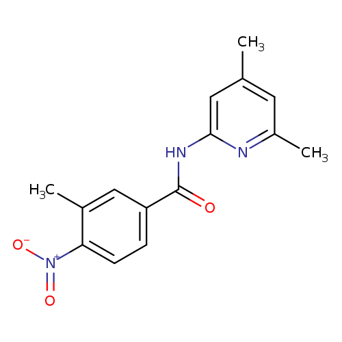 N-(4,6-dimethyl-2-pyridinyl)-4-nitro-3-methylbenzamide