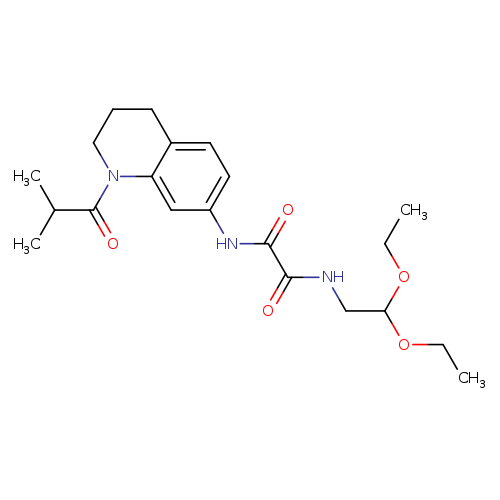 N-(2,2-diethoxyethyl)-N'-[1-(2-methylpropanoyl)-1,2,3,4-tetrahydroquinolin-7-yl]ethanediamide