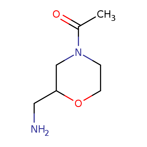 2-Morpholinemethanamine, 4-acetyl- (9CI)