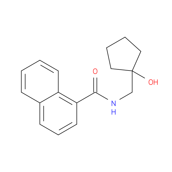 N-[(1-hydroxycyclopentyl)methyl]naphthalene-1-carboxamide