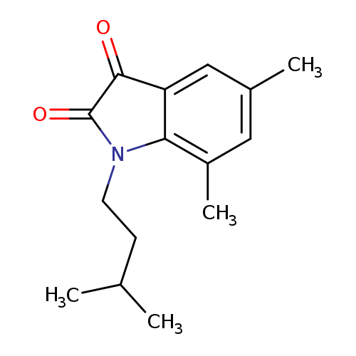 1-isopentyl-5,7-dimethyl-1H-indole-2,3-dione