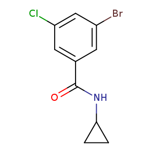 3-Bromo-5-chloro-N-cyclopropyl-benzamide