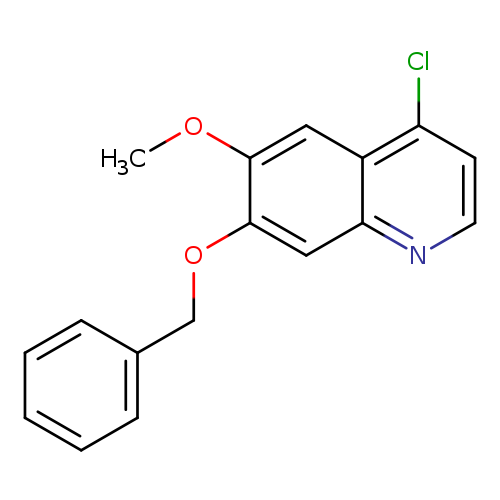 Quinoline, 4-chloro-6-methoxy-7-(phenylmethoxy)-