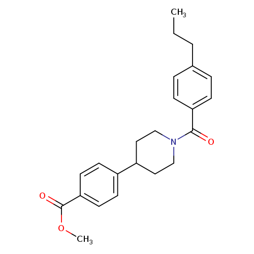 methyl 4-[1-(4-propylbenzoyl)piperidin-4-yl]benzoate
