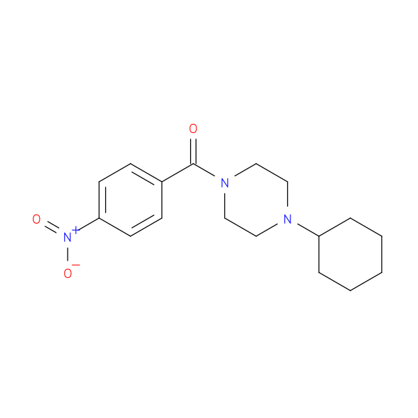 1-cyclohexyl-4-{4-nitrobenzoyl}piperazine