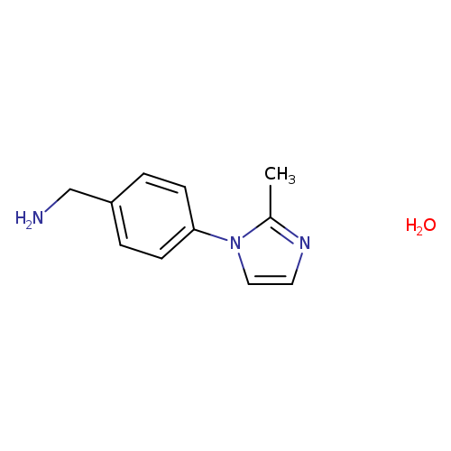 [4-(2-methyl-1H-imidazol-1-yl)benzyl]amine hydrate