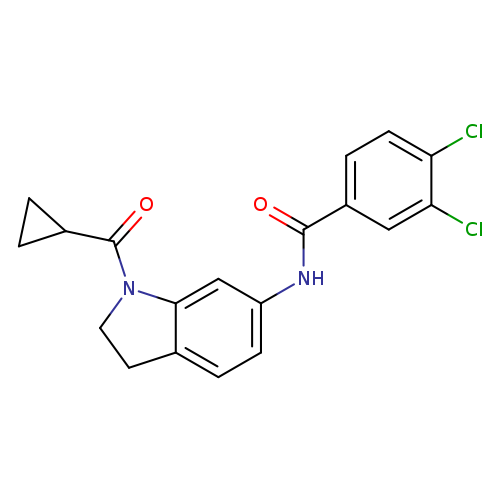 3,4-dichloro-N-(1-cyclopropanecarbonyl-2,3-dihydro-1H-indol-6-yl)benzamide