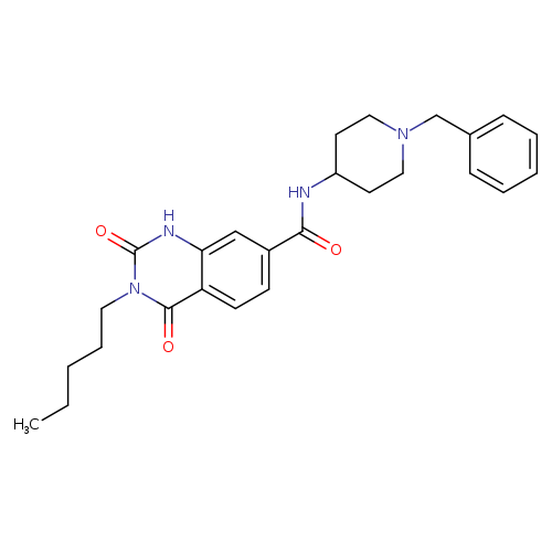 N-(1-benzylpiperidin-4-yl)-2,4-dioxo-3-pentyl-1,2,3,4-tetrahydroquinazoline-7-carboxamide