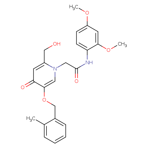 N-(2,4-dimethoxyphenyl)-2-[2-(hydroxymethyl)-5-[(2-methylphenyl)methoxy]-4-oxo-1,4-dihydropyridin-1-yl]acetamide