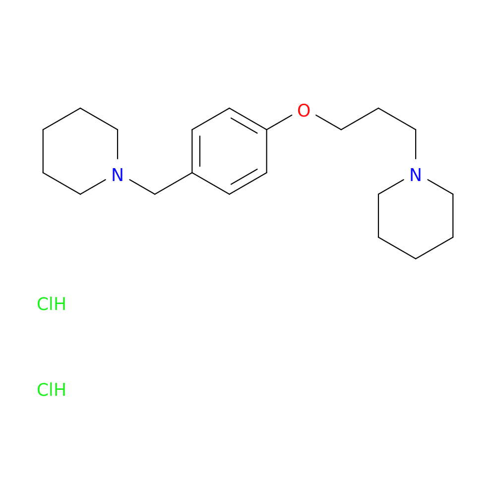 1-(4-(3-(Piperidin-1-yl)propoxy)benzyl)piperidine dihydrochloride