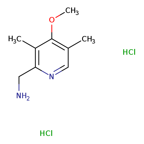 [(4-methoxy-3,5-dimethyl-2-pyridinyl)methyl]amine dihydrochloride